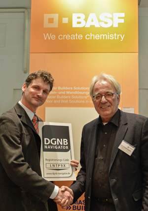 Tras su registro en la plataforma DGNB Navigator (Consejo Alemán para la Construcción Sostenible), los productos MasterTop de BASF han sido recientemente clasificados bajo el sello DGNB Navigator. 