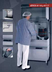 El <i>sistema exclusivo de lavado Jeros</i> presentado por <b>Sermont</b> en la feria es aplicado en lavadoras pequeñas.