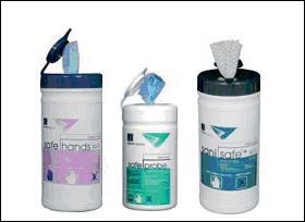 Las <i>toallitas BioBACT</i>, de la empresa <b>Allied Paper Products</b>, son una herramienta adecuada para la desinfección rápida en las industrias de producción y mataderos.