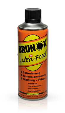 <b>Brunox</b> presenta el <i>lubricante  Lubri-Food</i>,  el agente de limpieza adecuado para el contacto ocasional válido para alimentación. Se trata de un lubricante creado a partir de NSF H1. Forma una película lubricante homogénea y muy eficiente que desplaza la humedad y protege contra la corrosión. 