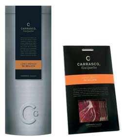 La empresa <b>Carrasco, Guijuelo</b>, busca en sus productos la seducción, las formas innovadoras y sorprendentes, de diferenciación, con una imagen renovada. Empezando por el <i>Jamón Ibérico de Bellota</i>.