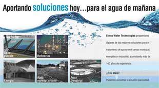 <b>Eimco Water Technologies</b> ofrece soluciones integrales  para el tratamiento de aguas en procesos industriales. Su principal objetivo es la depuración y la reutilización de los efluentes generados. 