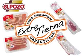 <b>ElPozo Alimentación</b> lanza al mercado la gama de <i>carne fresca Extratierna</i> garantizada. El proceso exclusivo de marinado y maduración natural le otorga a la carne más jugosidad, terneza y un 60 % más de vida útil.