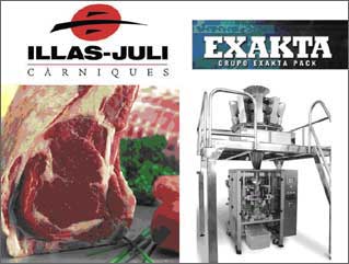 <b>Càrniques Illas Juli, S.L.</b> lanza al mercado su nueva imagen para la gama de productos cárnicos ultra congelados a peso fijo, con la <i>nueva línea de envasado automática de Exacta Pack</i>. 