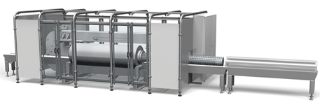 <b>Multivac</b> ha desarrollado un concepto para <i>integrar en líneas de envasado instalaciones de alta presión</i> completamente automáticas para el procesado de alimentos.