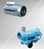 <b>Munters</b> ha diseñado una nueva serie de calentadores de aire con versiones móviles, portátiles y para colgar.