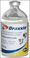 <b>Pfizer Salud Animal</b> lanza al mercado <i>Draxxin 250 ml</i>, una nueva presentación de este antibiótico inyectable indicado para el tratamiento y la prevención de las enfermedades respiratorias del ganado porcino.