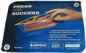 <b>Südpack</b> presenta su film de altas prestaciones <i>SafePeel TT</i>: suelda con total seguridad y es de fácil apertura, proporcionando la practicidad necesaria al envase para carne fresca. 