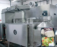 La empresa <b>Sairem</b>, líder en aplicaciones industriales de las microondas en la industria alimentaria, dispone de una amplia gama de equipos para procesos,
tales como descongelación, atemperado, secado, etc.