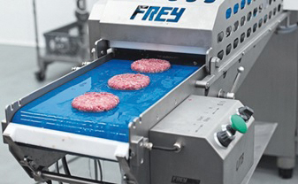 Solutio, uno de los principales distribuidores de maquinaria de alimentación, ha lanzado al mercado a través de su firma representada Frey una nueva línea de hamburguesas de baja presión, la Frey DMFB92.